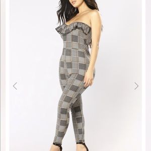 Plaid jumpsuit